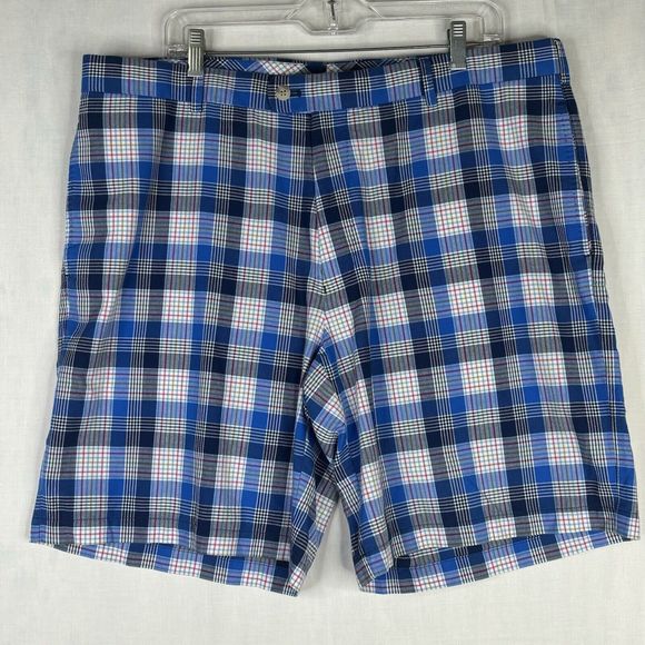 Peter Millar Other - Peter Millar Golf Shorts Mens 40 Blue Plaid Cotton MS15B04 40x9‎ Casual Weekend